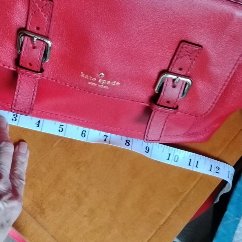 Kate Spade Red Leather Satchel - Picture 8 of 13